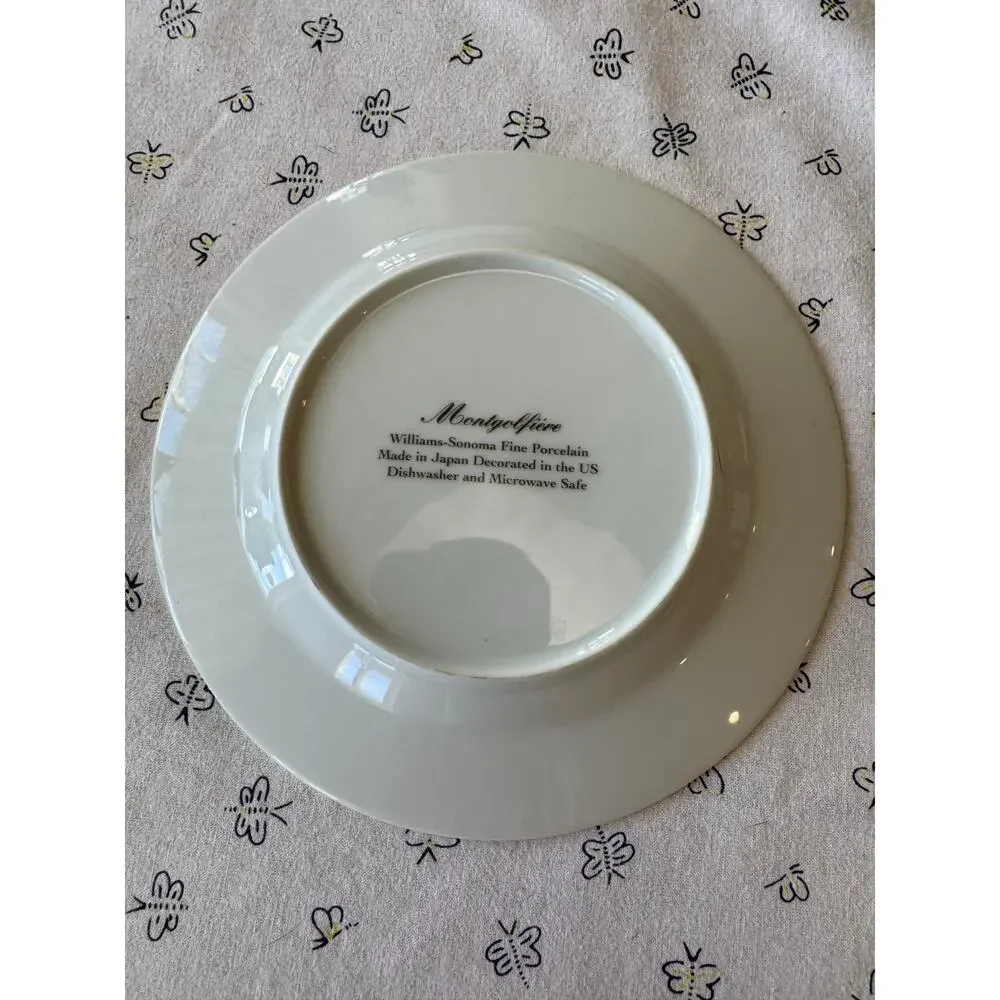 Williams Sonoma Hot Air Balloon Montgolfière Salad Plates x4 wall decor